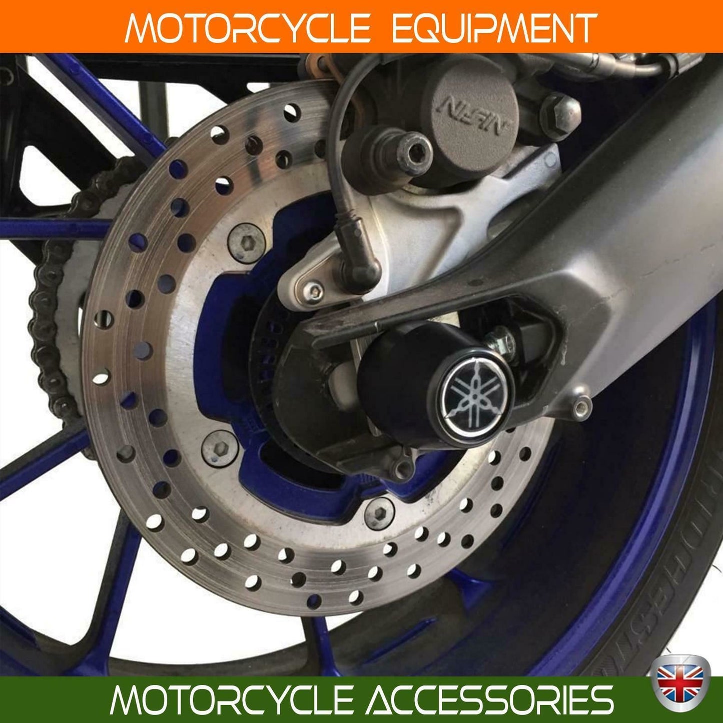 Yamaha MT 09 Axle guard front and rear pair set 13-16