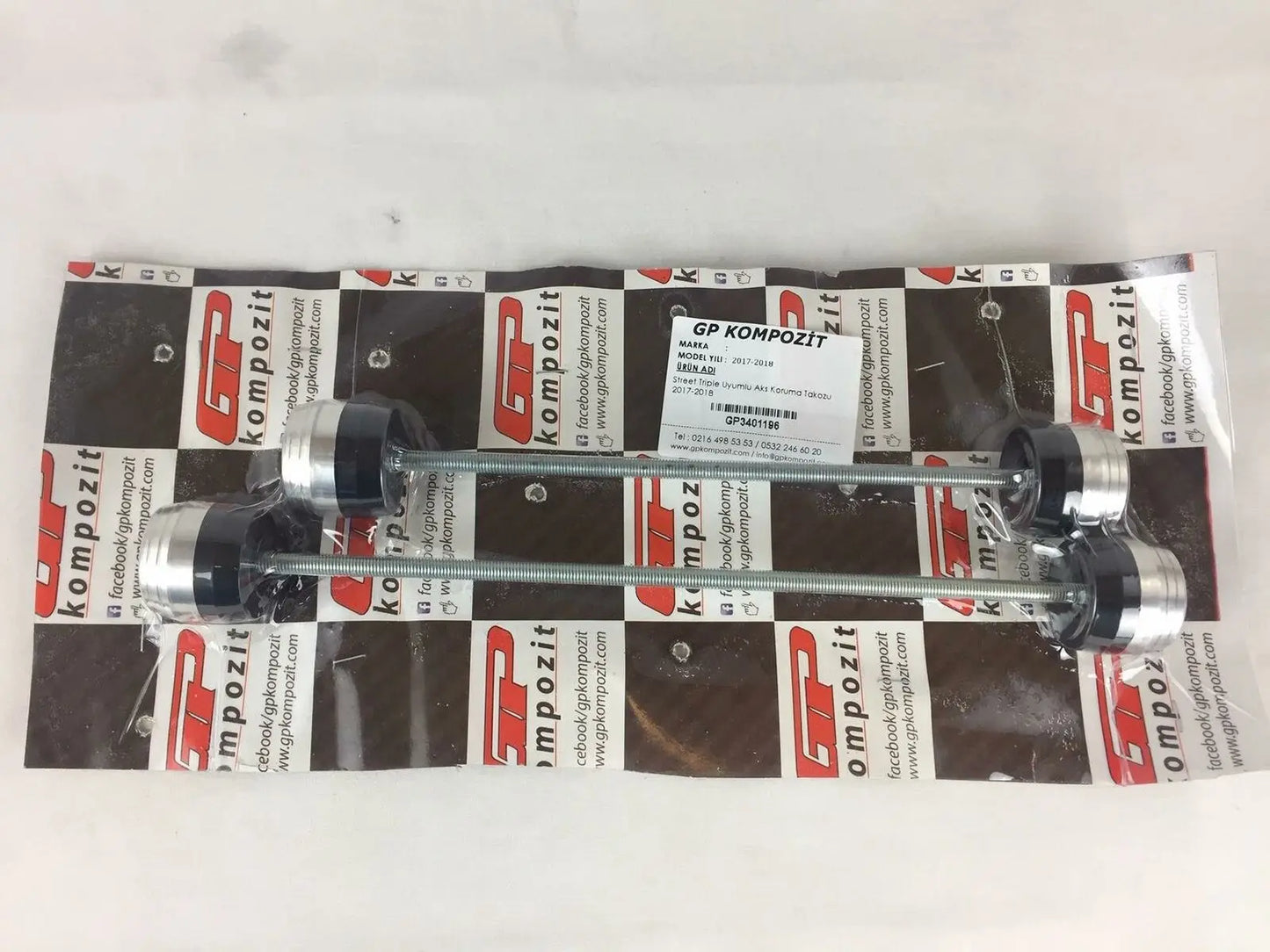 Triumph Street Triple axle guard set front and rear 17-19