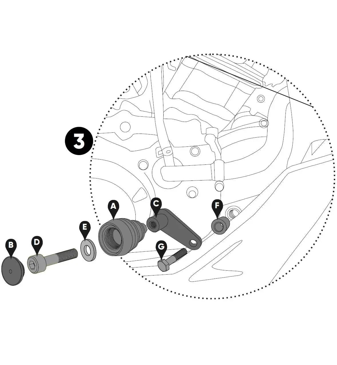 Honda CB125R engine guards sliders protectors 18-20