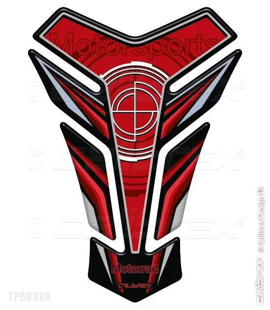 BMW MOTORCYCLE MOTORRAD TANK PAD CALIBREX DESIGN RED