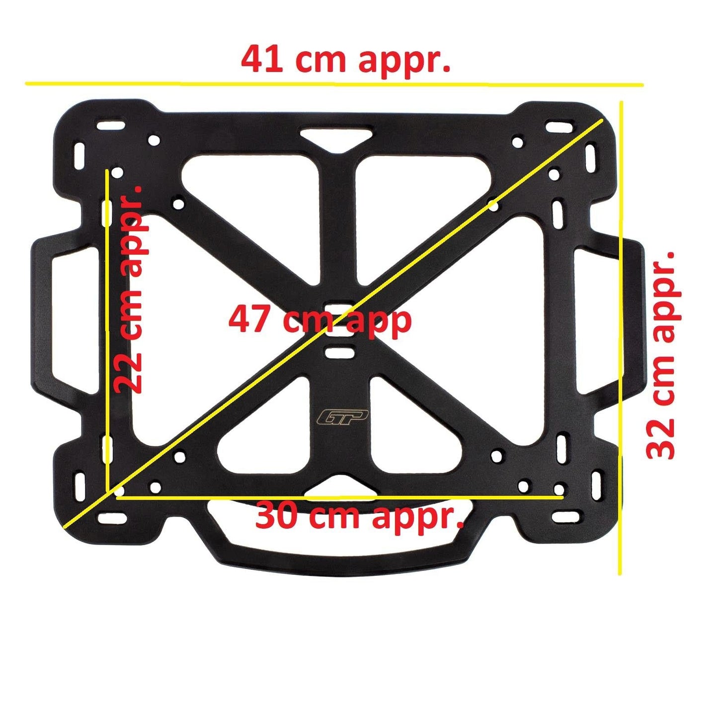 Motorcycle metal top box rack luggage rack extra carrier shelf for top case - Equipment4motorcycle