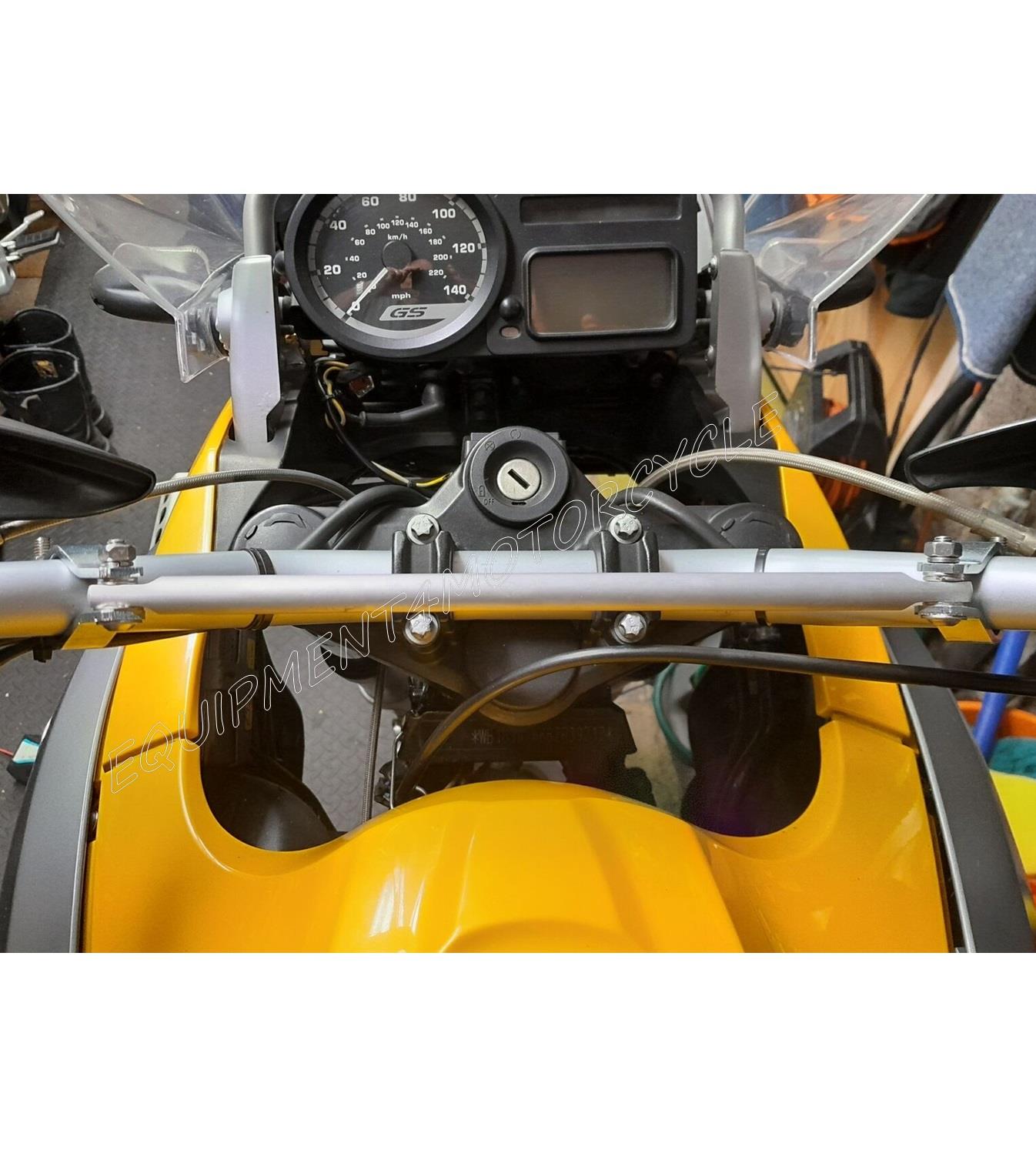 BMW R 1200 GS crossbar brace bracket aluminum handlebar sat NAV GPS holder