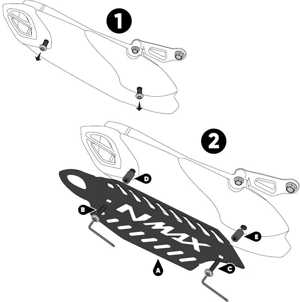 Yamaha Nmax 125 exhaust guard muffler protection 2021-2025