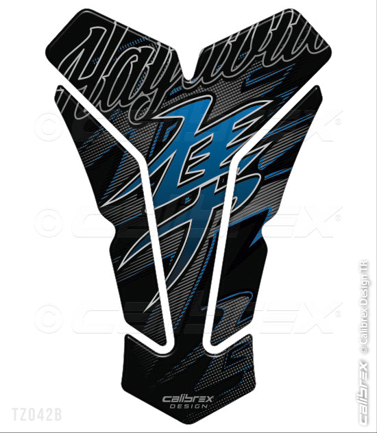 Suzuki GSX1300R Hayabusa blue TANK PAD CALIBREX DESIGN