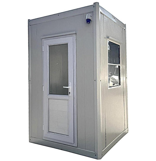 Portable Kiosk Cabin Booth Security Ticket Hut Modular Cabin 115x125cm