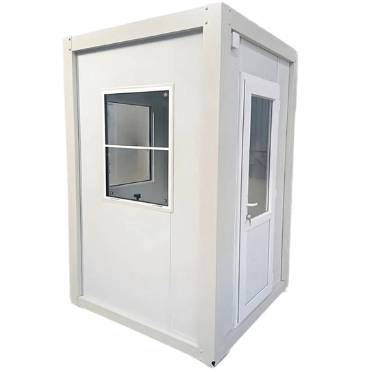 Modular Kiosk Ticket Booth Security Hut Portable Cabin 150x150 cm