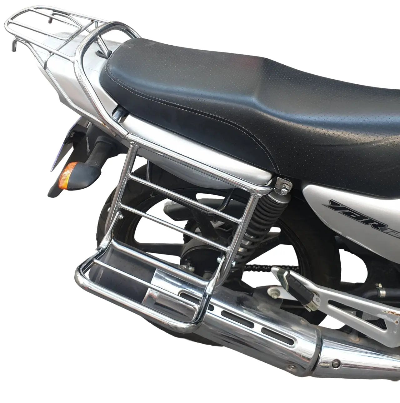 YAMAHA YBR 125 pannier racks chrome coated 2005-2010