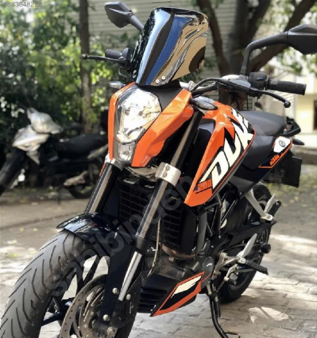 KTM Duke 125 200 250 390 windscreen 2011-2016 Dark Smoke