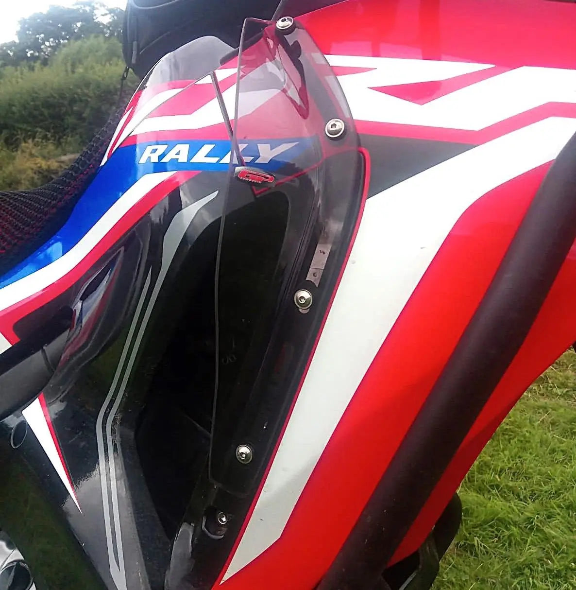 Honda CRF250 Rally Leg Guards Wind Deflectors Clear 2017-2020