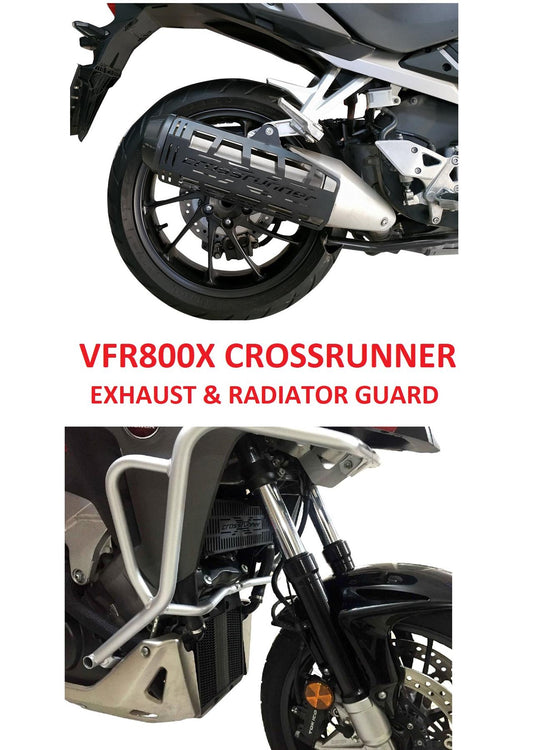 Honda VFR800X Crossrunner radiator guard/exhaust guard set 2014-16