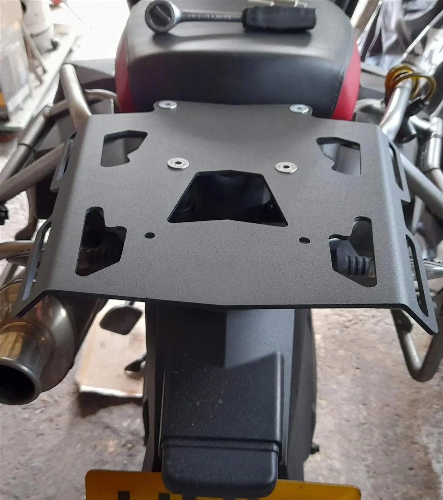 BMW F800 GS rear luggage rack top box carrier 2008-2017