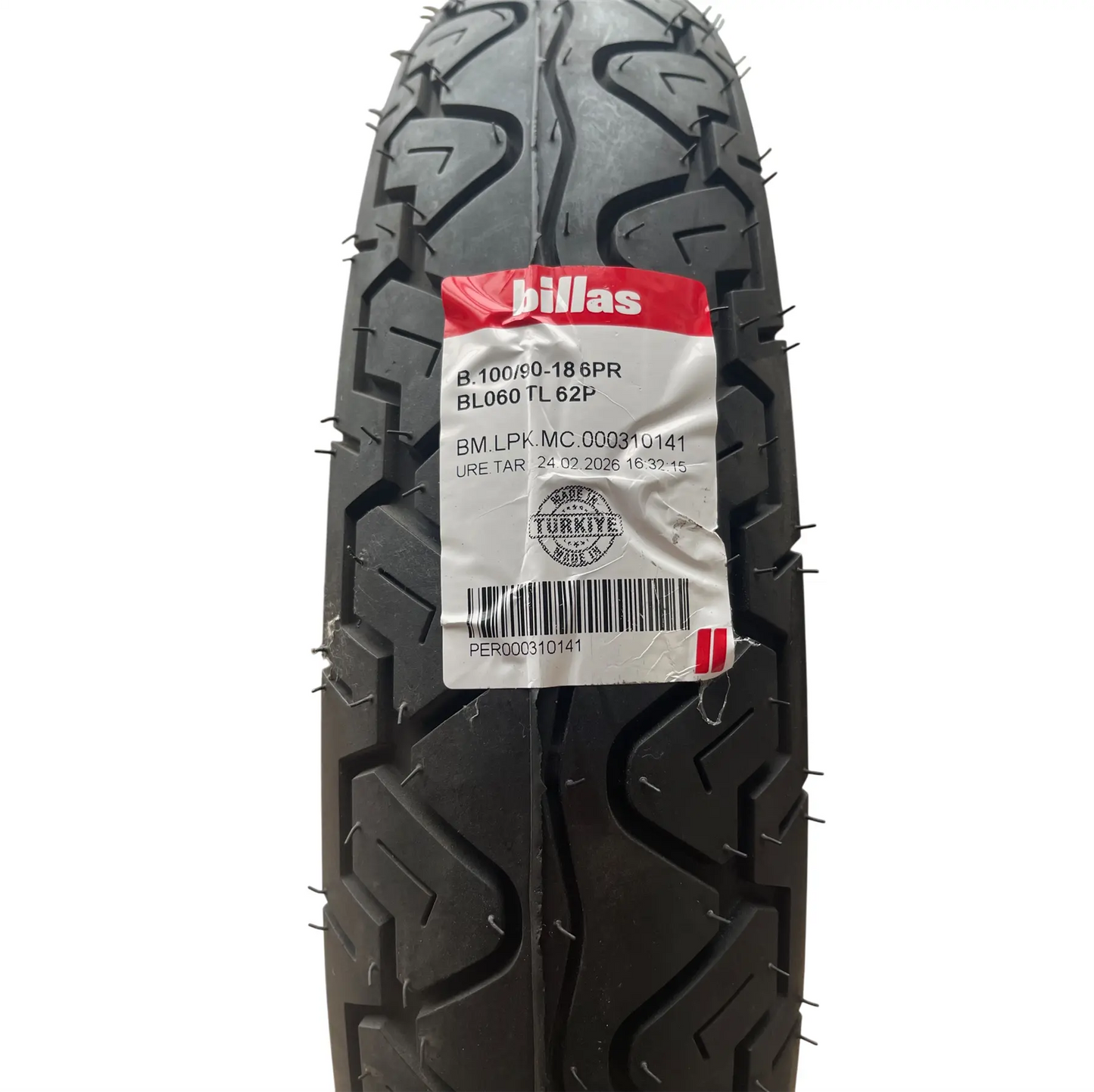 100/90-18 Motorcycle Tyre All Grip Universal Billas Tubeless