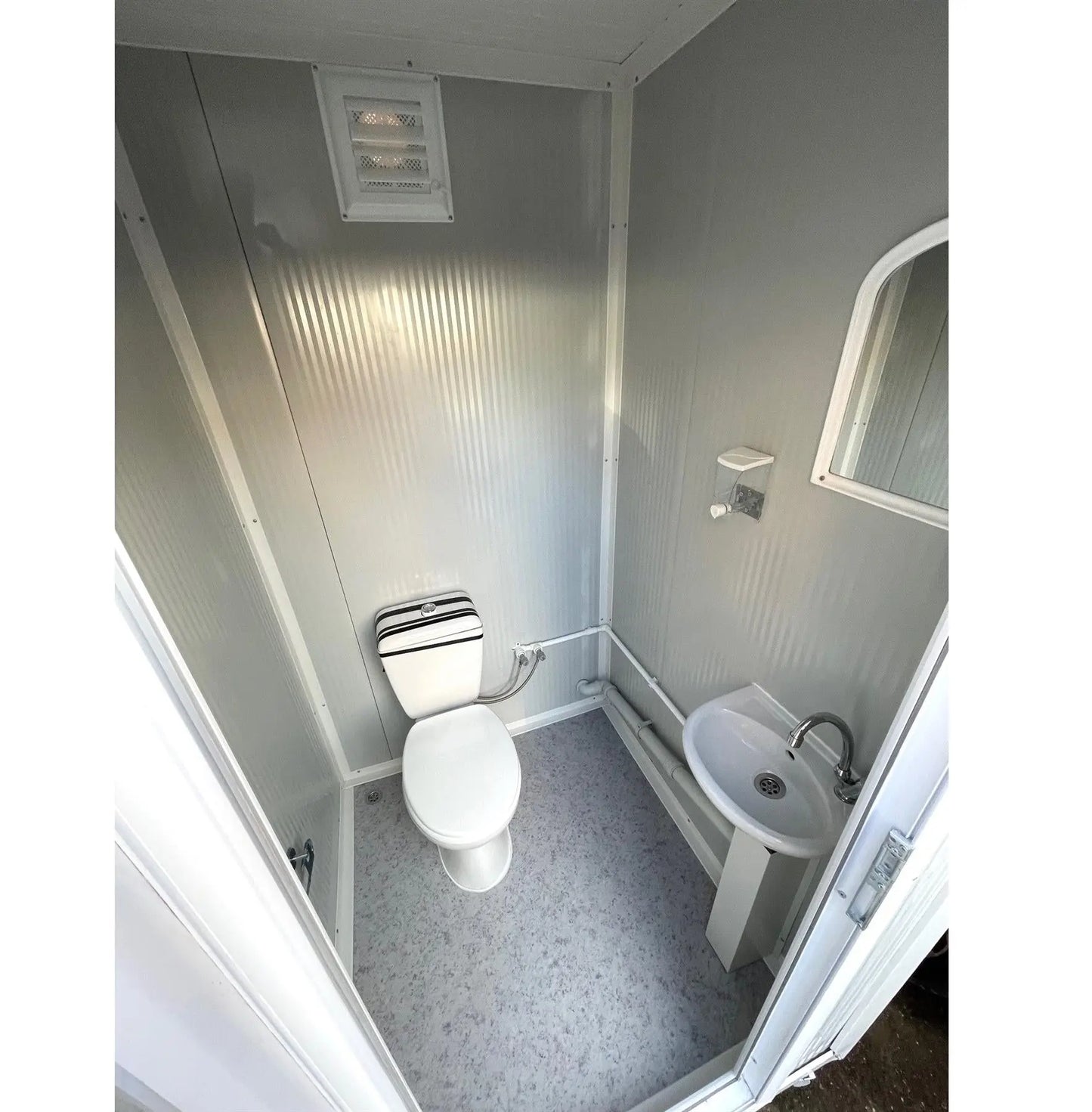 Portable Toilet Unit Welfare Cabin Modular Toilet Block 130x130 cm