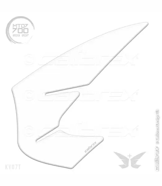 YAMAHA MT-07 KNEE PADS CLEAR TRANSPARENT 2014-2017