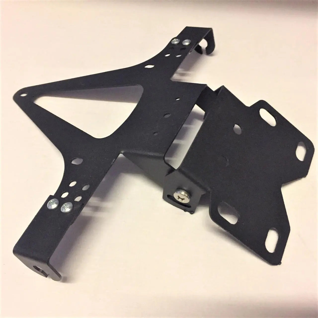 Motorcycle Adjustable Folding License-Plate Holder Tail Rear Light Bracket Mount