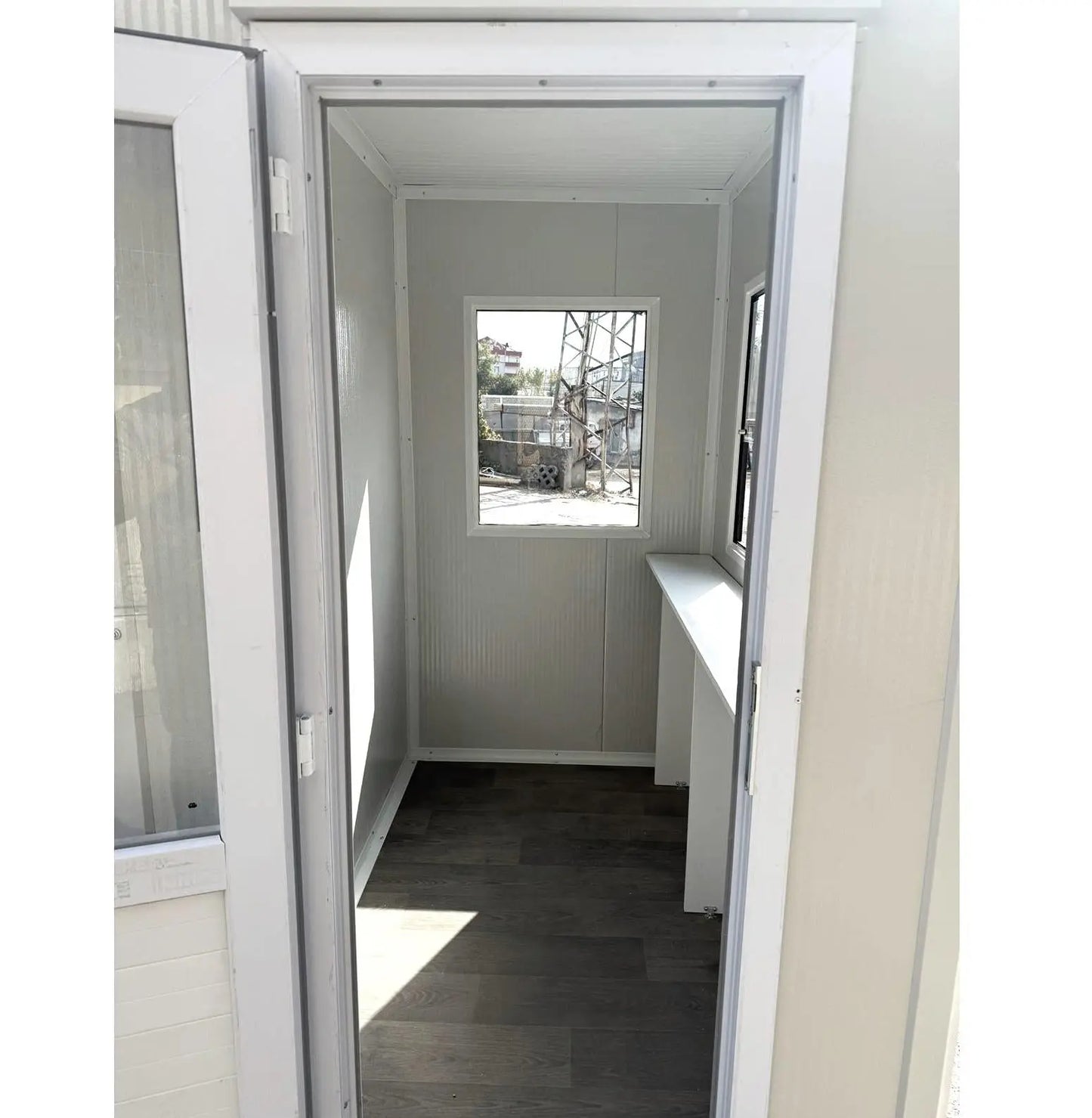 Security Hut Modular Kiosk Ticket Booth Portable Cabin 130x210 cm