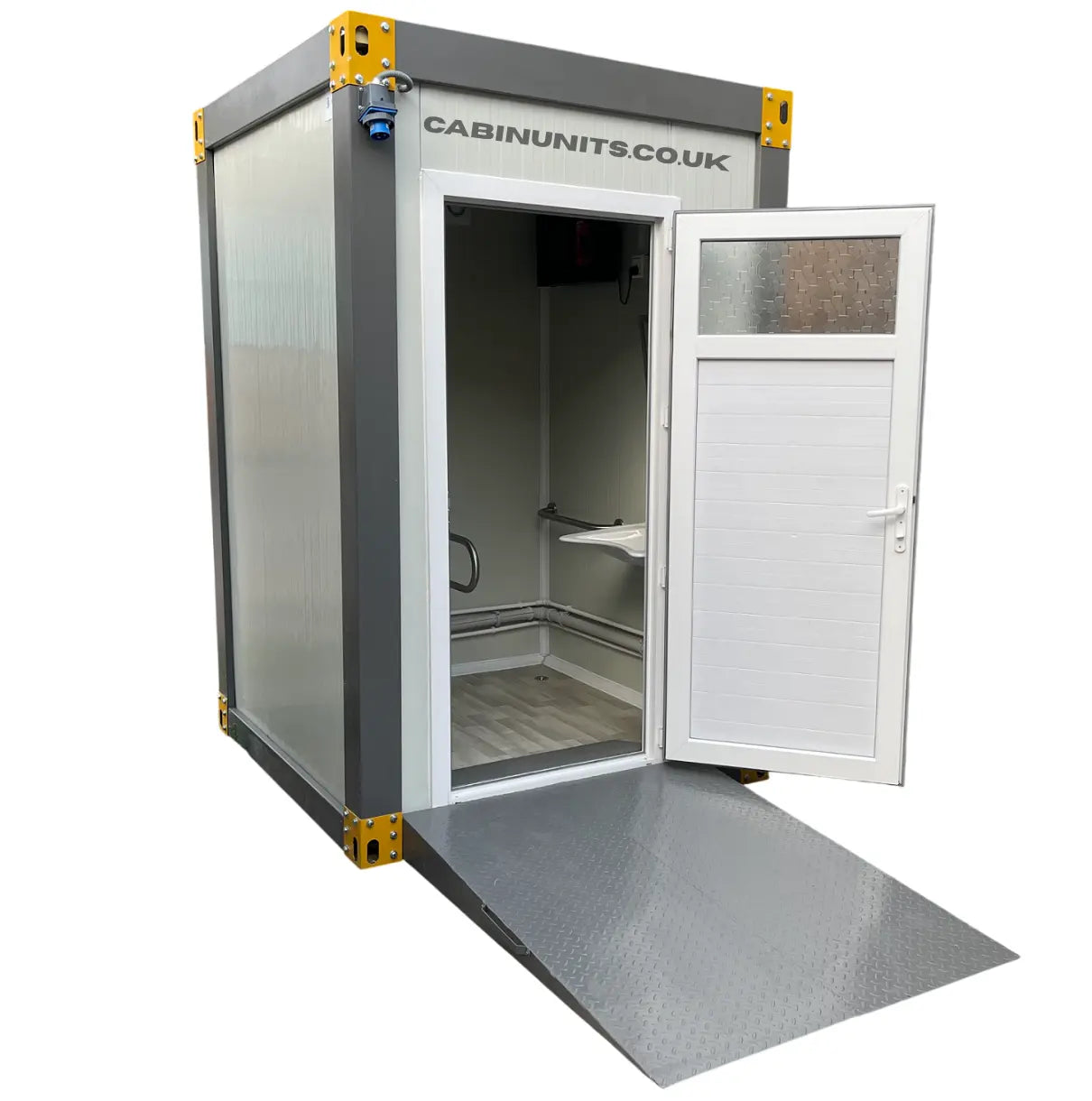 Disabled Portable Toilet Block Prefabricated WC Unit With Access Ramp