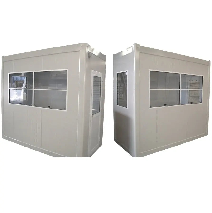 Security Hut Modular Kiosk Ticket Booth Portable Cabin 130x210 cm