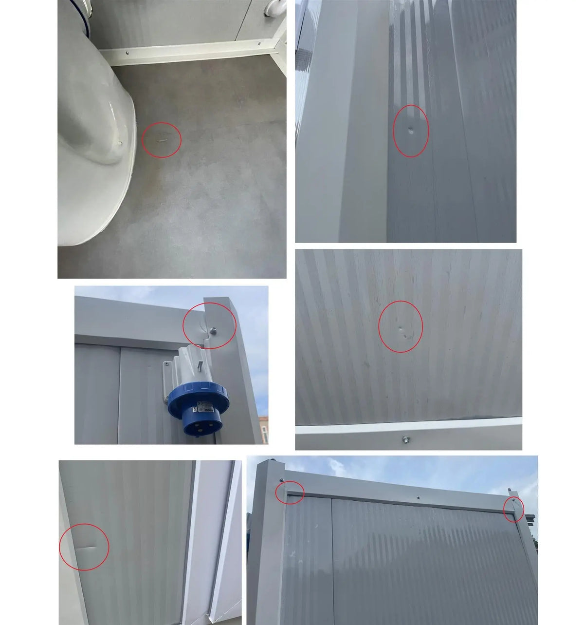 Portable Toilet Unit Welfare Cabin Modular Toilet Block 130x130 cm
