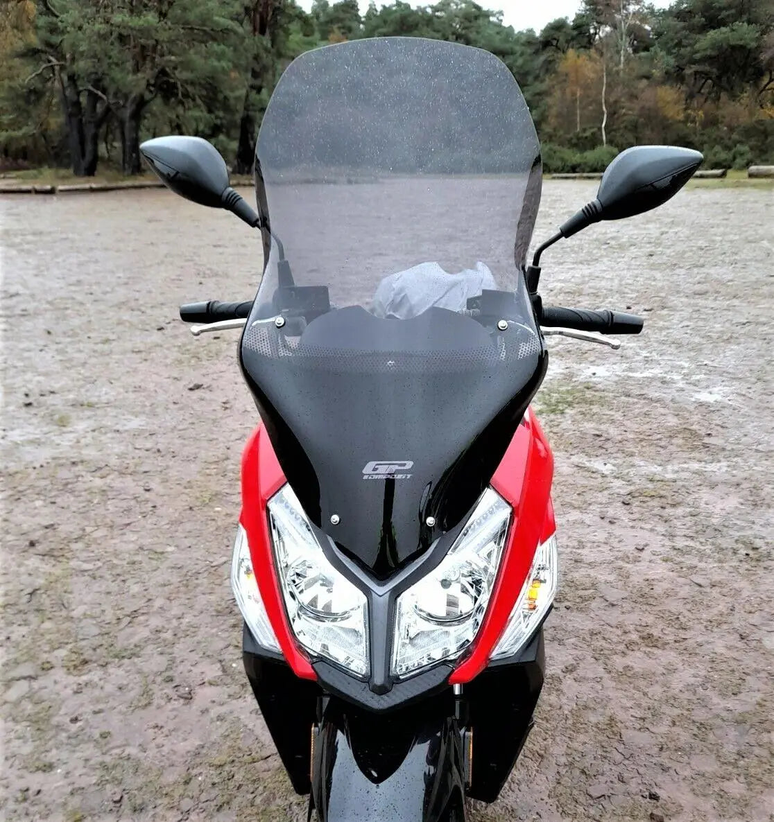 SYM JET14  windscreen 50/125/200 smoke 65 cm 2017-2024