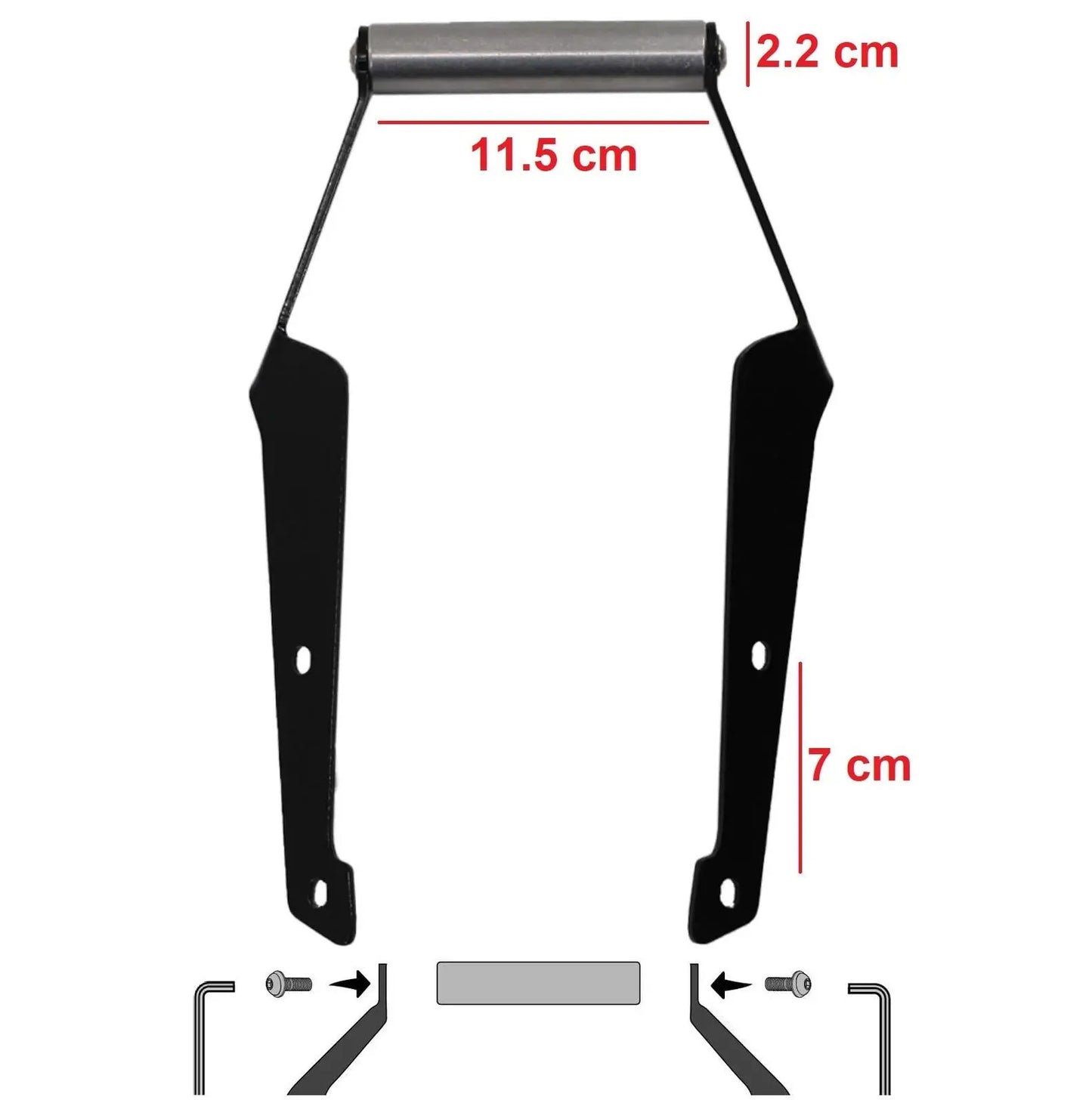 Honda NC750S NC700S aliminum metal gps sat nav phone holder bracket 12-21