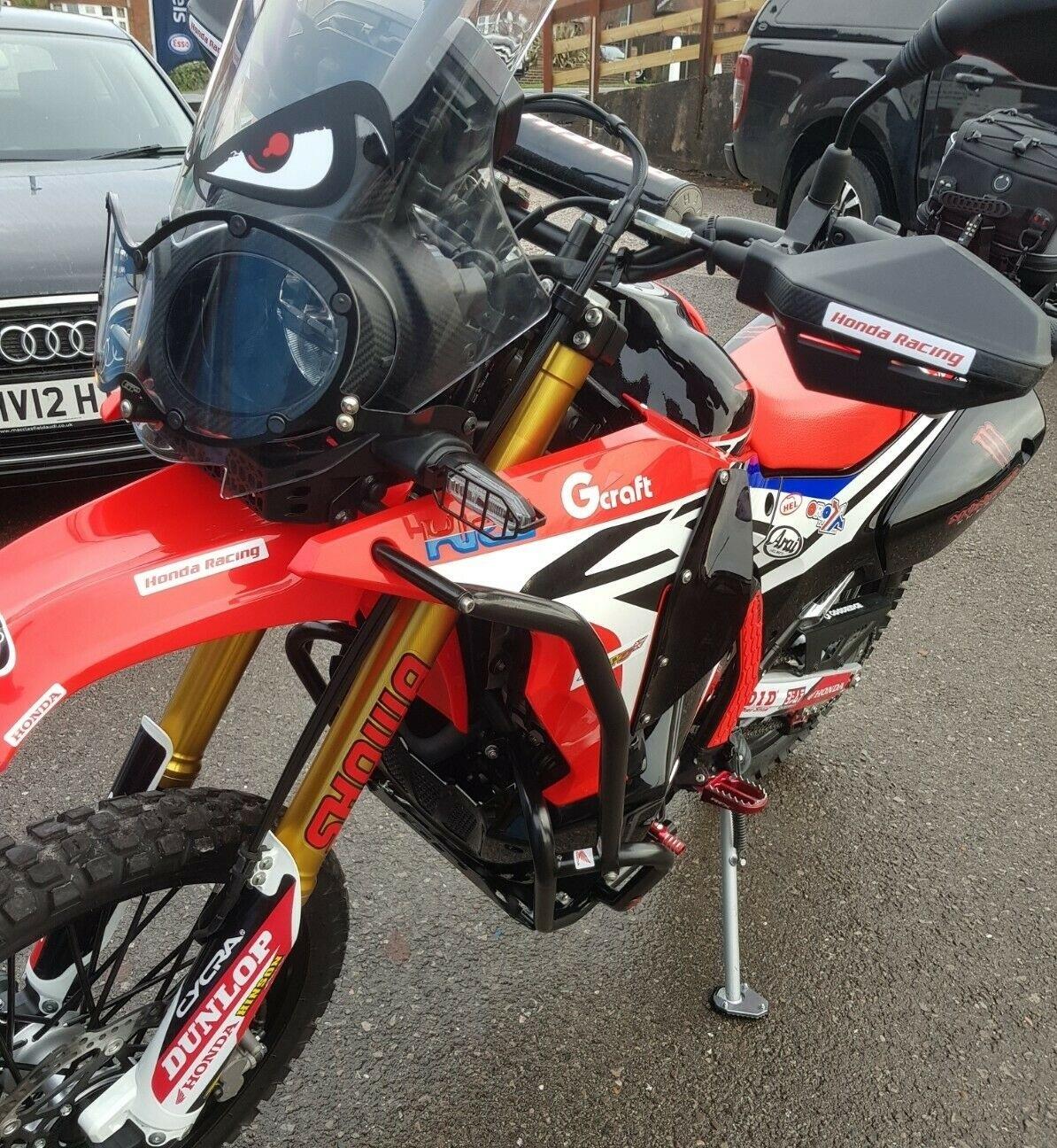 Honda CRF250 Rally Leg Guards Wind Deflectors Dark Smoke 2017-2020