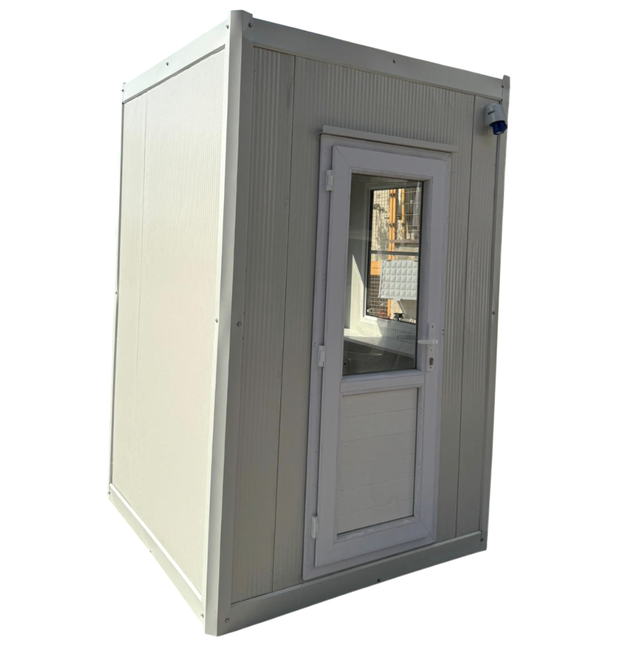 Portable Kiosk Cabin Booth Security Ticket Hut Modular Cabin 115x125cm