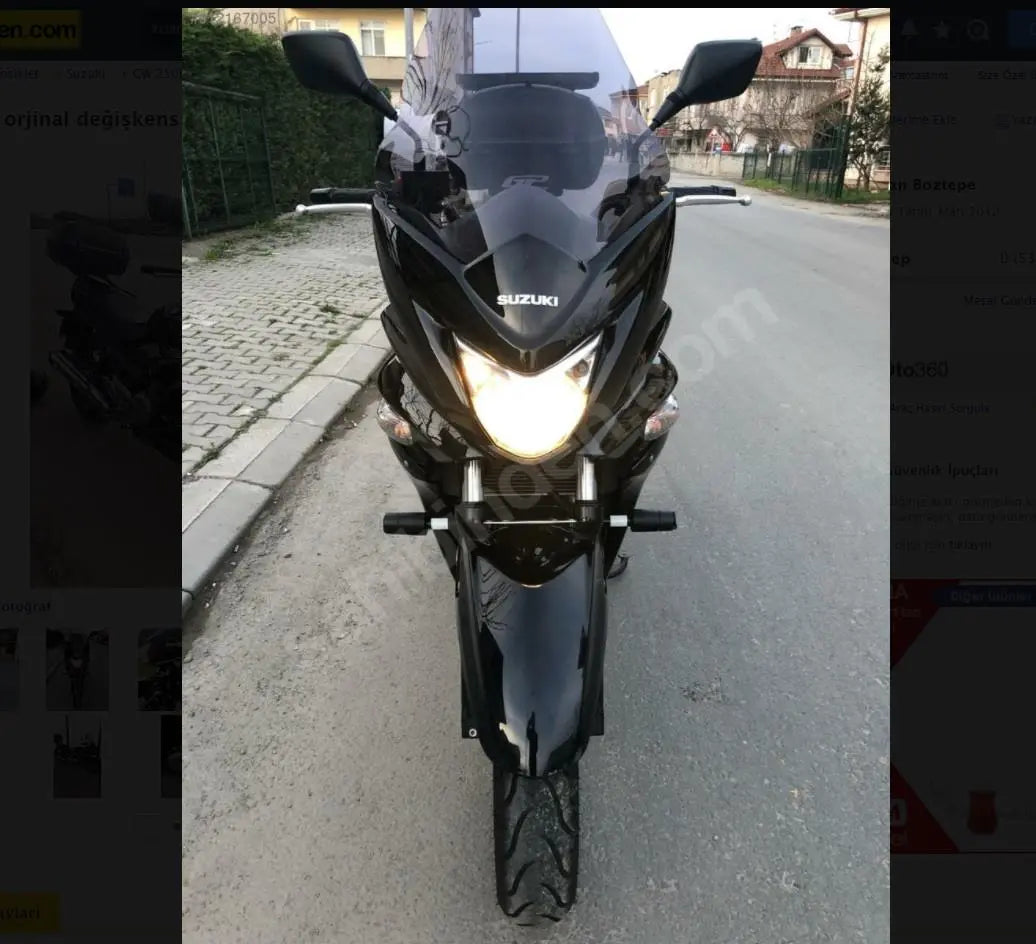 Suzuki Inazuma 250F windscreen smoke*NOT COMPATIBLE WITH NAKED INAZUMA