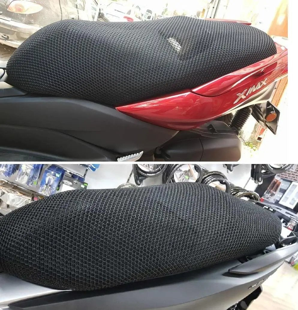 Yamaha X-MAX seat cover with breathable anti-slip mesh