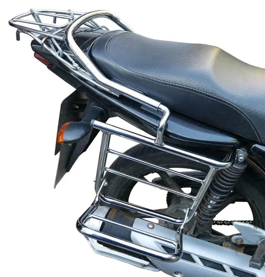Yamaha YBR 125 pannier racks 2011-2017 chrome-coated