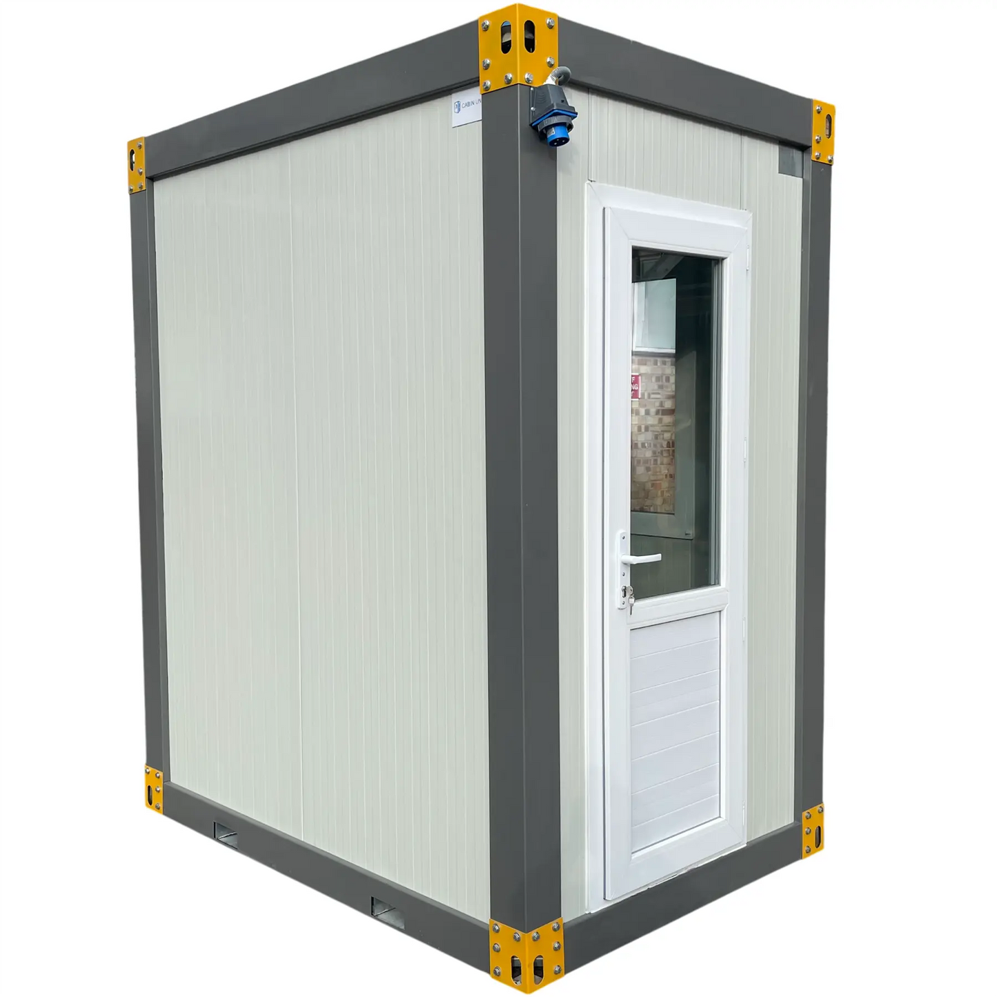 Portable Kiosk Cabin Booth Security Ticket Hut Modular Gate House 150x210 cm