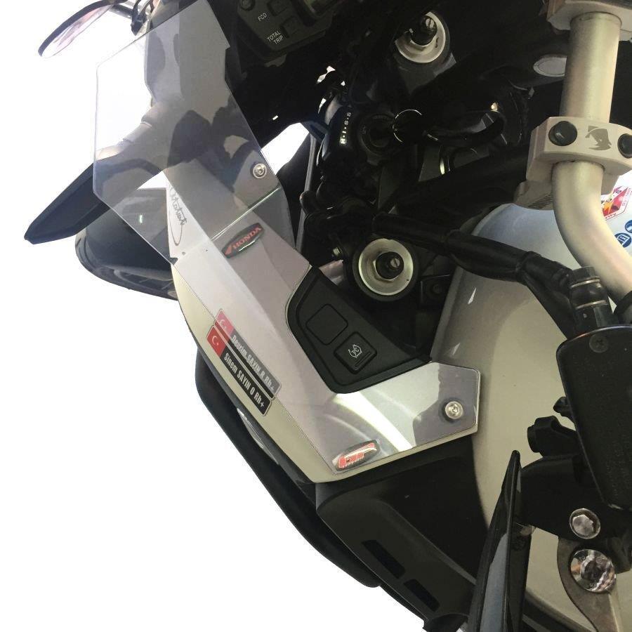 Honda VFR 1200X Crosstourer dark smoke 16-20 side wind deflector pair set