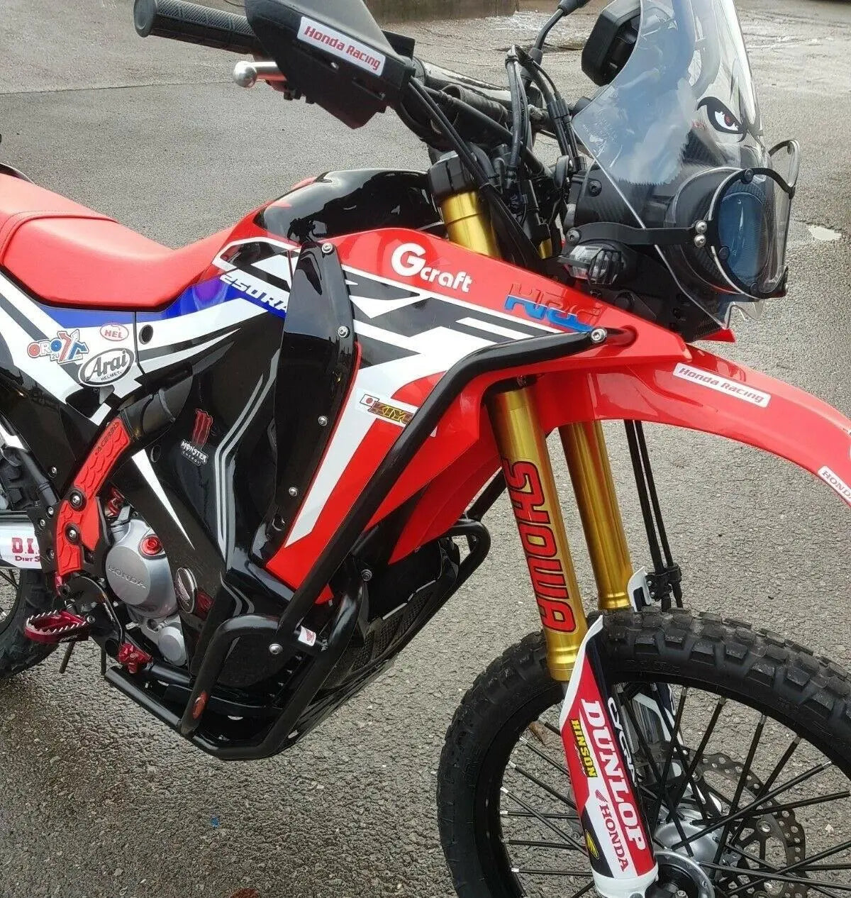 Crash Bars + Skid Plate Set for Honda CRF250 Rally 2017-2020