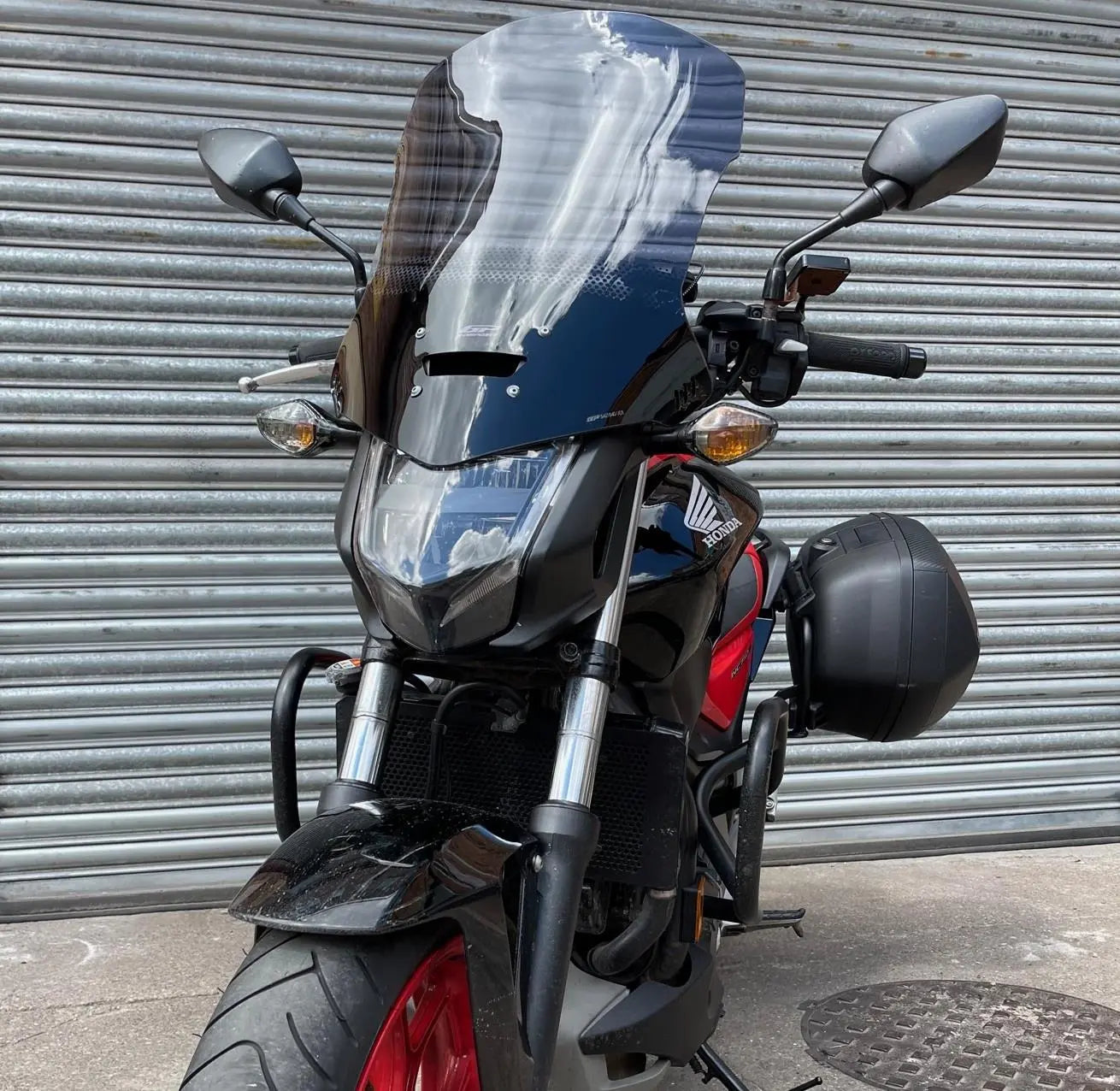 Honda NC750S windscreen NC 700S touring windshield 58 cm smoke 2012-2021