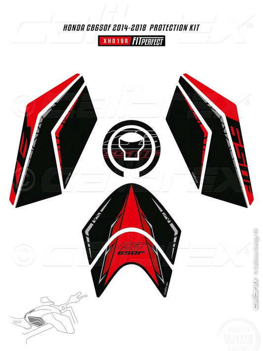 HONDA CB650F TANK PAD + KNEE PADS FAIRING PROTECTION SET 2014-2019