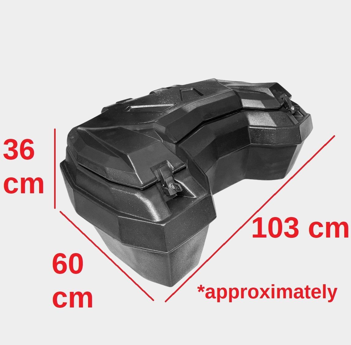 QUAD ATV BOX REAR 130L STORAGE LARGE TRUNK UNIVERSAL