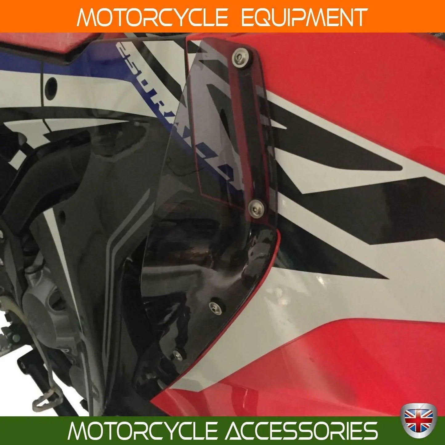 Honda CRF250 Rally Leg Guards Wind Deflectors Clear 2017-2020