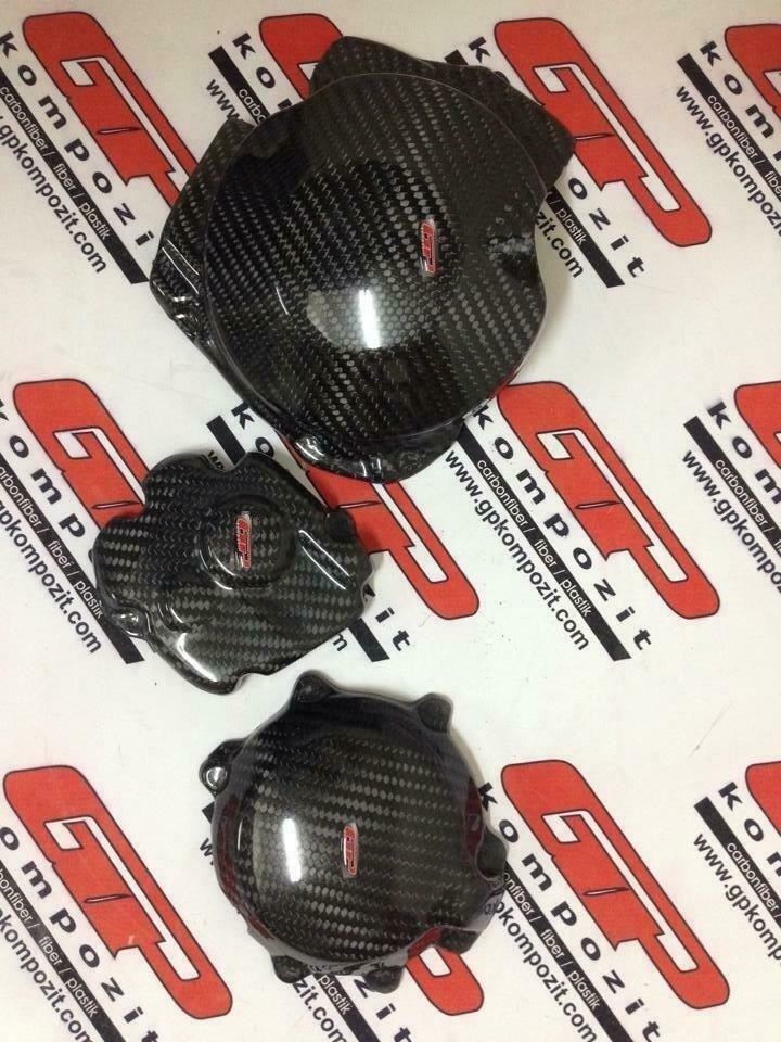 Kawasaki ZX10R engine cover protector 2011 ON carbon fiber