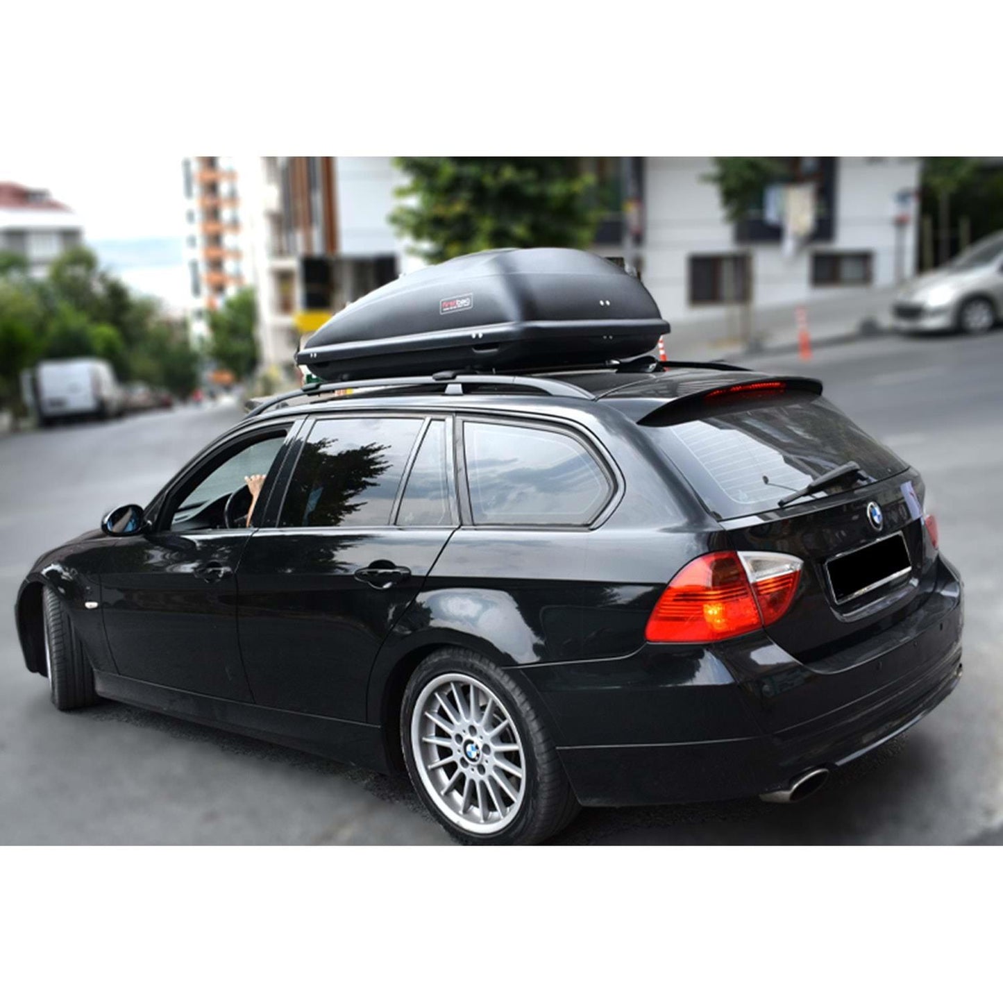 Car Roof Box Cargo Luggage Travel Box 350 LT Black