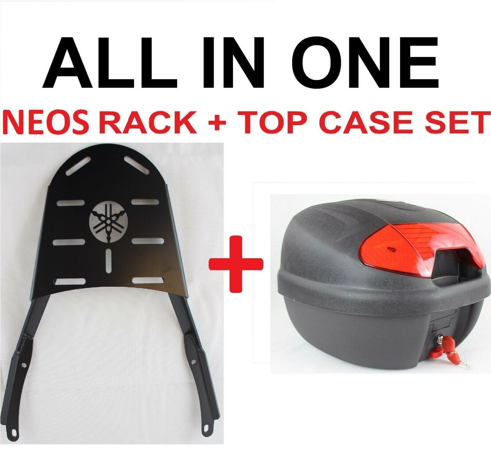 Yamaha Neo's 50 cc Topcase + Rear luggage carrier rack pair set 2016-1