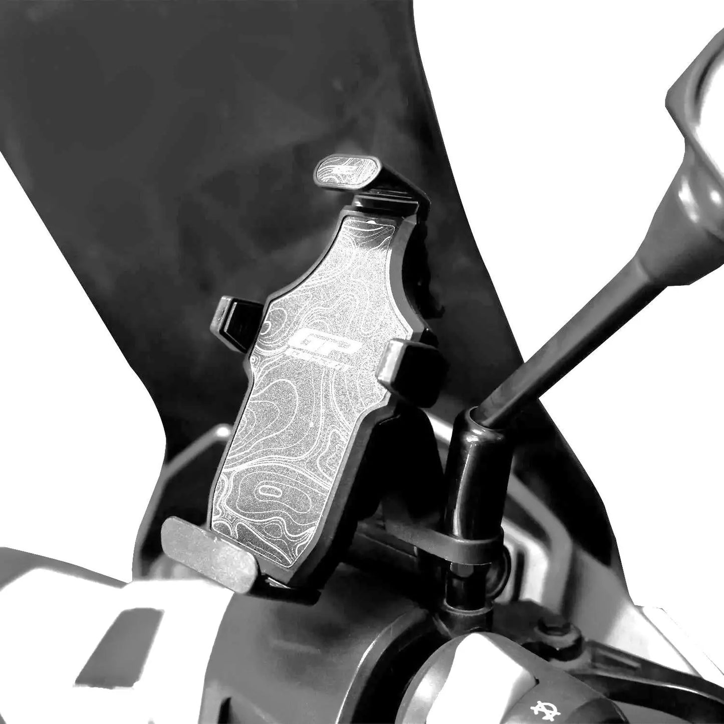 Motorcycle Phone Holder Mirror Mount Clamp Bracket Universal