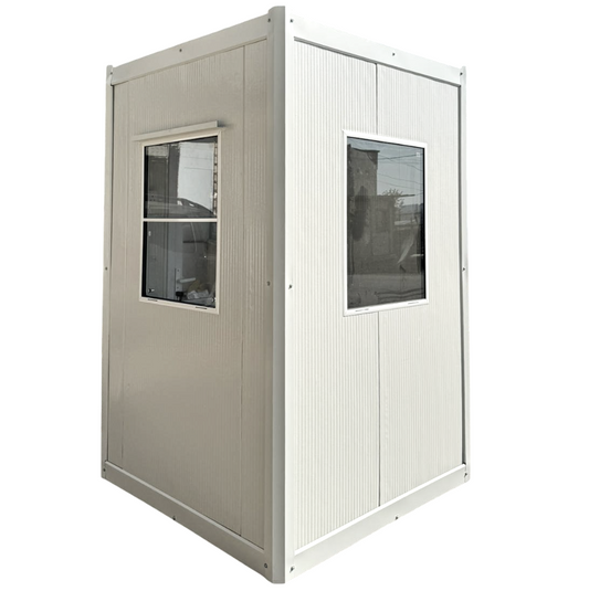 Modular Kiosk Ticket Booth Security Hut Portable Cabin 150x150 cm