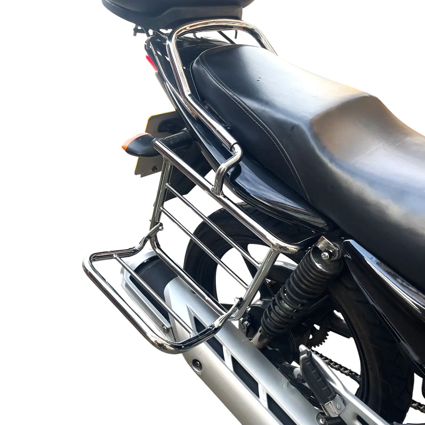Yamaha YBR125 pannier racks 2011-2017 chrome-coated