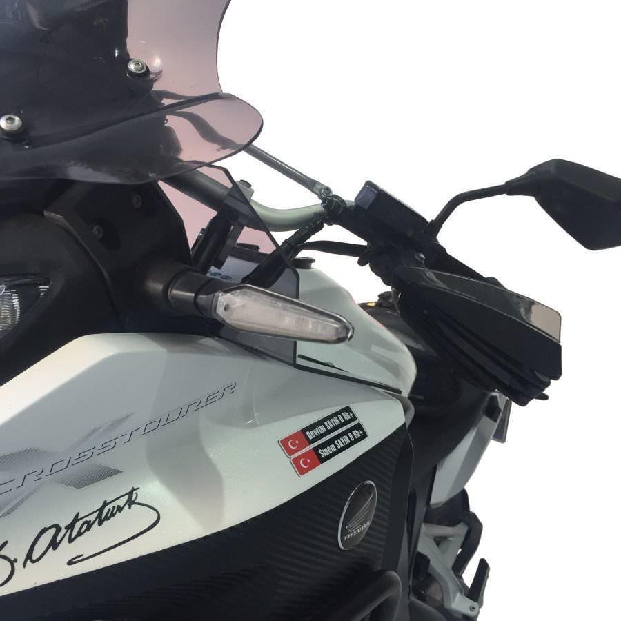 Honda VFR 1200X Crosstourer smoke side wind deflector pair set 12-15