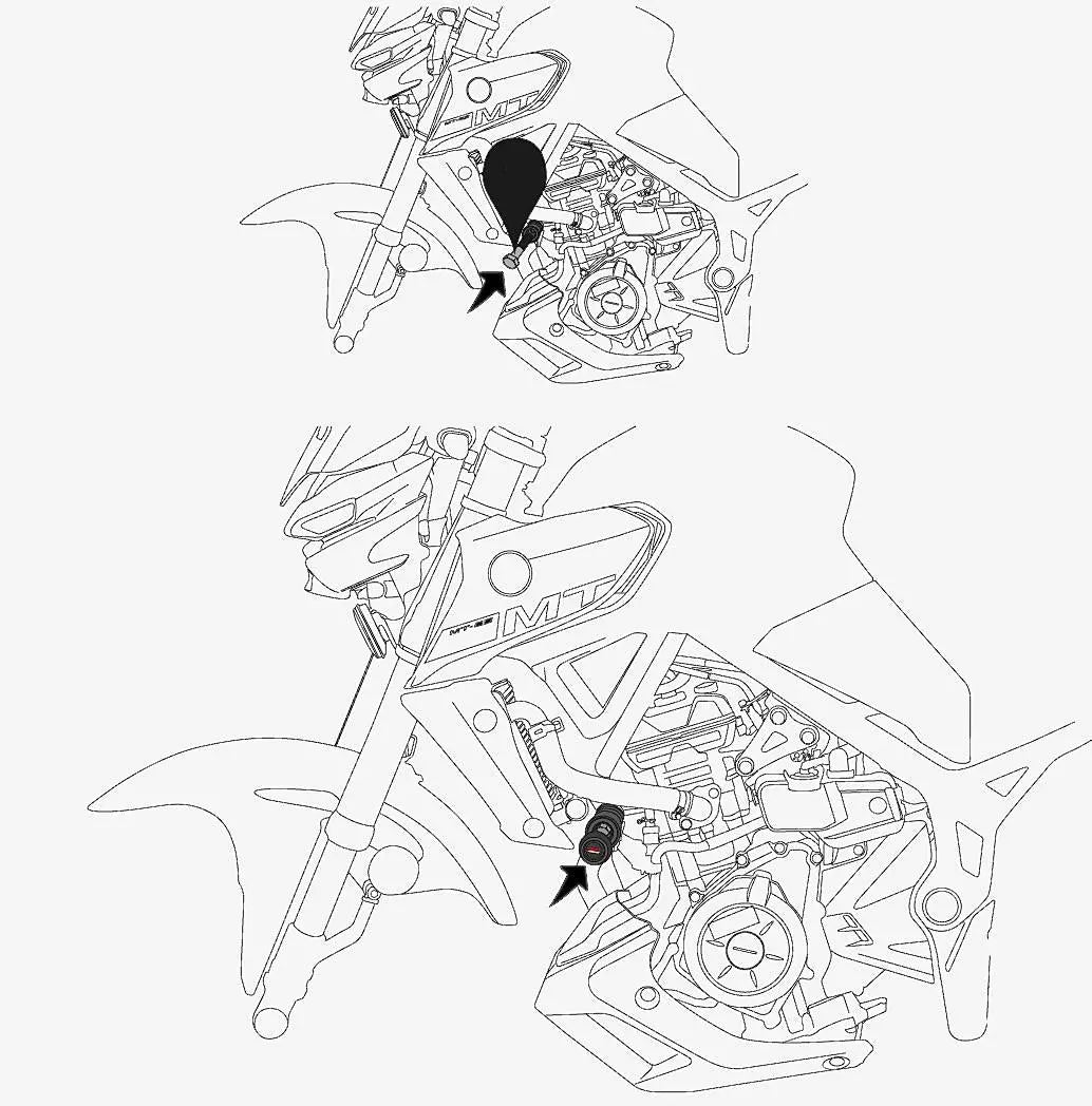 Yamaha MT03 Engine Sliders Bobbins Frame Protections Pair 2015-2025