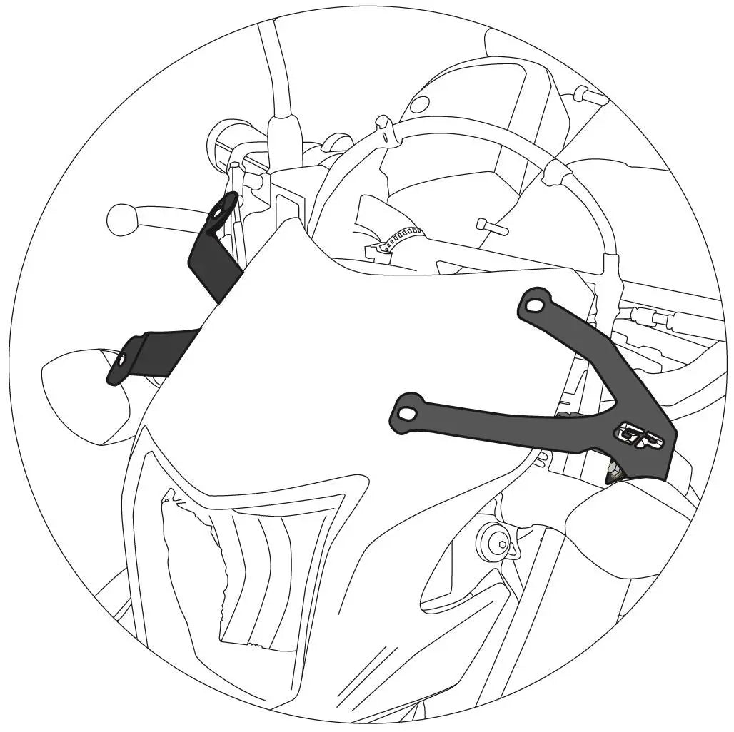 Windscreen for Honda CRF300L/250L 41 cm Clear 2012-2024