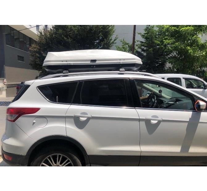 Car Roof Box Cargo Luggage Travel Box 450 LT Matt White