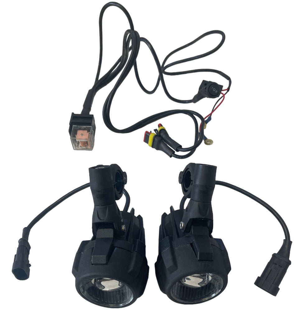 Universal Motorcycle Fog Light Pair LED Spotlights X2