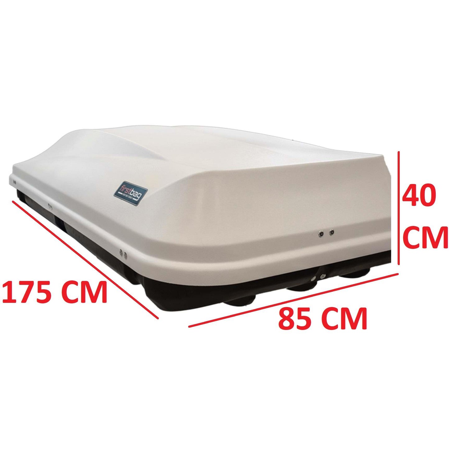 Car Roof Box Cargo Luggage Travel Box 450 LT Matt White