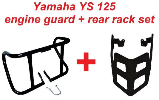 Yamaha YS125 Engine Guard and Rear rack set 17-21